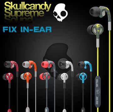 skullcandy FIX IN-EAR 骷髅头 入耳式 线控带麦手机电脑耳机耳麦