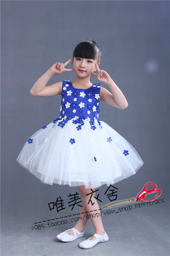 儿童表演服可爱公主裙六一表演衣甜美公主服裙子蓬蓬裙儿童舞蹈服