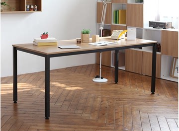 特价电脑桌台式家用 办公桌 钢木桌 简约时尚书桌 会议桌餐桌