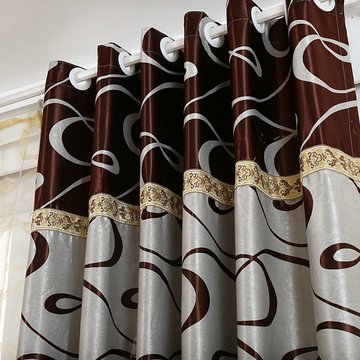 特价定制窗帘布 成品欧式高档遮光布加厚麂皮绒客厅卧室阳台包邮