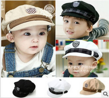 OnSale新款韩版儿童礼帽宝宝帽子春季男童女童海军帽鸭舌帽棒球帽