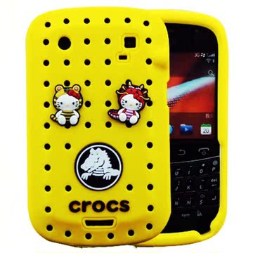 韩国Crocs 黑莓9900保护壳BlackBerry 9930手机壳卡通硅胶套新款