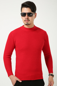 2016冬季新款男装男士时尚修身半高中高领加厚毛衣羊绒衫打底衫