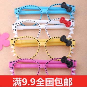 C059  创意礼品文具 韩版卡通眼镜笔 学生笔 广告宣传笔