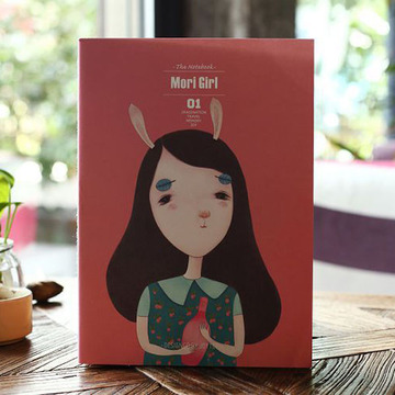 日韩国B5本子 软抄本 记事本可爱卡通女孩笔记本创意动漫本子