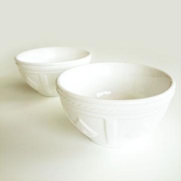 【有爱小铺】 zakka家居 出口陶瓷餐具 白色欧式陶瓷小碗