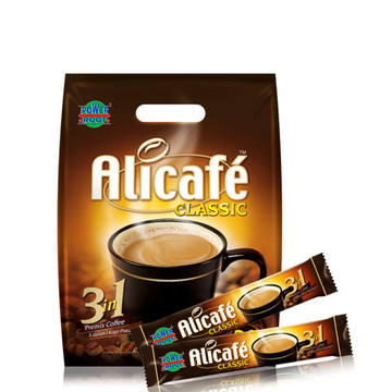 马来西亚进口咖啡批发 啡特力3合1经典咖啡固体饮料400g速溶咖啡