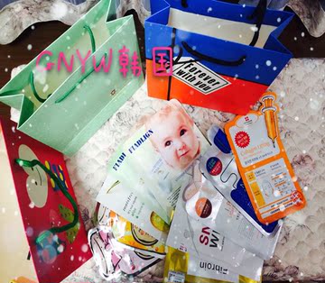 韩国人气面膜丰富10片组合可爱礼包送礼好选择包邮代写贺卡