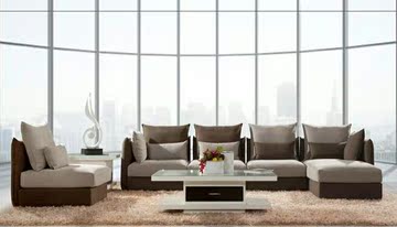 现代简约布艺沙发 北欧组合沙发 羽绒沙发 棉麻沙发 布艺沙发