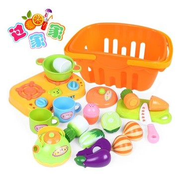 1-3岁宝宝玩具切切看儿童厨房过家家仿真水果切切乐益智玩具套装
