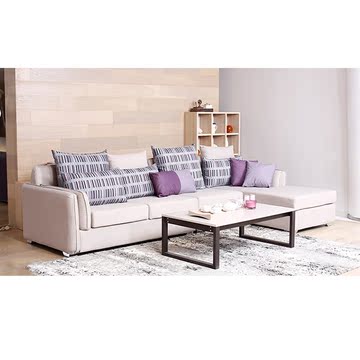布艺沙发组合现代简约大小户型转角北欧式客厅可拆洗布沙发正品