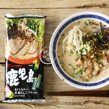 日本进口主食品 Marutai 九州名拉面鹿儿岛黑豚葱香猪骨豚骨汤味