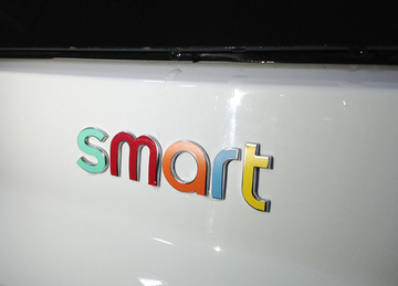 奔驰smart专用车尾标志贴 彩色 单色 反光汽车贴纸 个性车贴LOGO