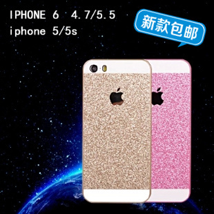 iphone 6 plus手机壳超薄边框外壳5.5 新款苹果5S奢华闪粉保护套