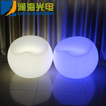 LED发光凳子 遥控变色发光造型吧凳 酒吧KTV时尚创意塑料发光吧椅