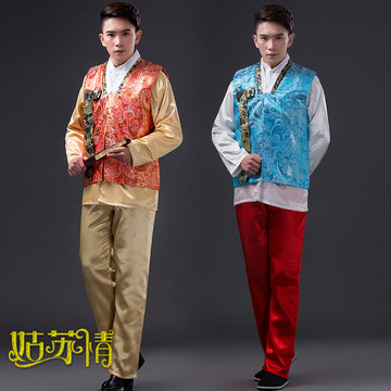男士古装民族朝鲜族传统服装演出服大长今舞蹈服装男韩服