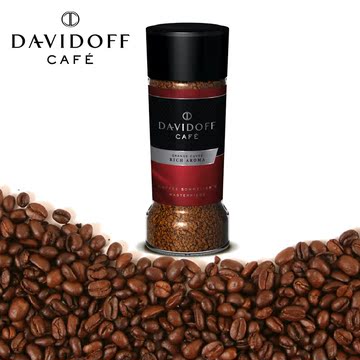 Davidoff/大卫杜夫原装进口正宗香浓速溶咖啡新装无糖无奶100g/罐