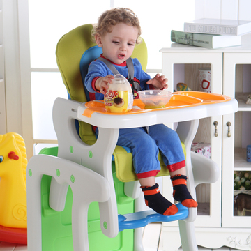 天伦王朝 加厚加大儿童餐椅婴儿多功能餐椅宝宝便携式可拆卸包邮