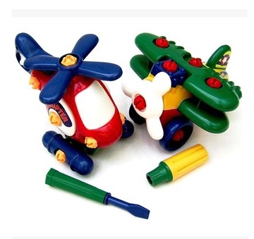 螺母组合拆装飞机男宝宝拼装玩具儿童益智拆装玩具3岁以上男孩