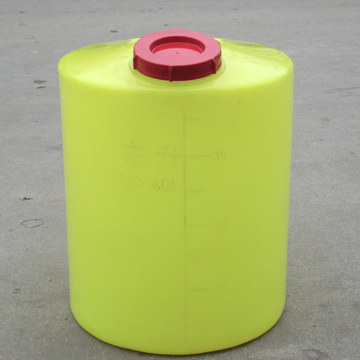 PE塑料容器 聚乙烯滚塑塑料桶 40L/升黄色圆形加药箱/酸碱化工桶