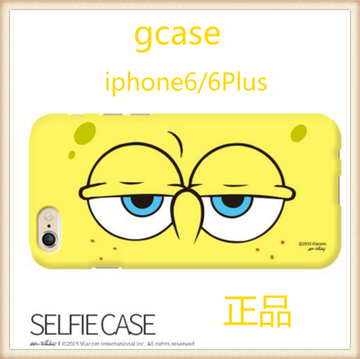 韩国进口gcase iphone6/6Plus双层保护手机壳保护套 疲劳海绵宝宝