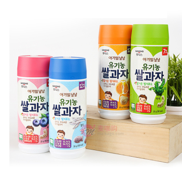 韩国日东福德食宝宝零食营养食品有机农米饼4种原口味7个月开始