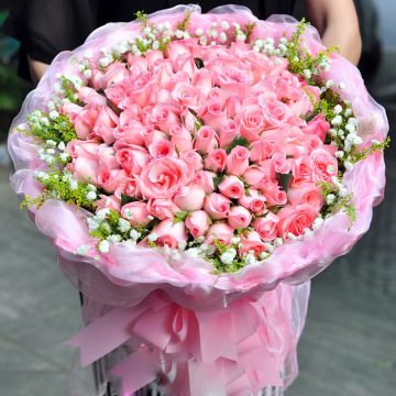 99朵红玫瑰重庆鲜花店同城速递江北渝中渝北南岸九龙坡大渡口送花