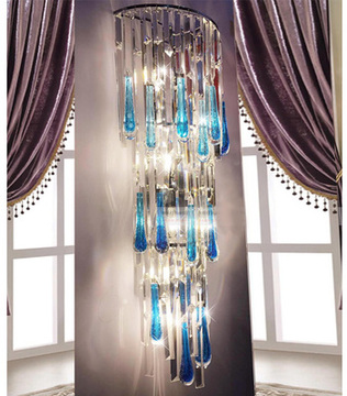 工程地中海大堂酒店背景水晶壁灯客厅卧室北欧意大利欧式水晶灯饰