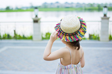 【YaoMa童品定制】浓浓的度假风超级美腻彩虹流苏帽子草帽亲子帽
