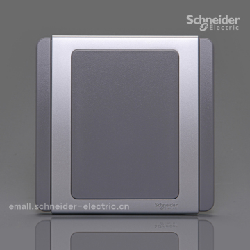 施耐德E3000都会系列墙壁面板 白板 空白面板 盖板 银灰 官方正品