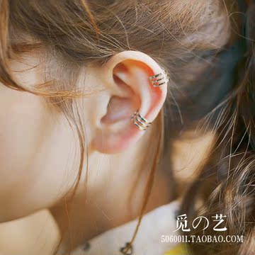 925纯银耳夹U型 韩国耳骨夹隐形耳环无耳洞耳环耳饰品女防过敏