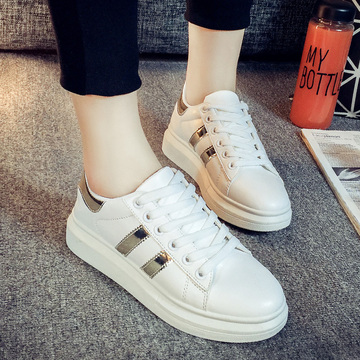 小白鞋夏季板鞋女单鞋内增高厚底运动鞋学生潮韩版透气网鞋女鞋子