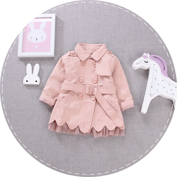 女宝宝风衣秋装0-1-2岁半6个月女童上衣新款潮韩版春秋季休闲外套