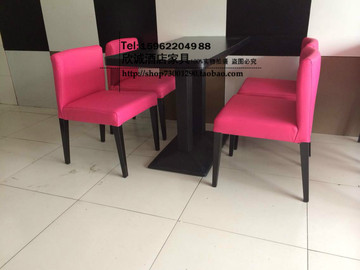 厂家直销咖啡厅西餐厅KTV卡座奶茶火锅店软包椅矮背椅桌椅组合