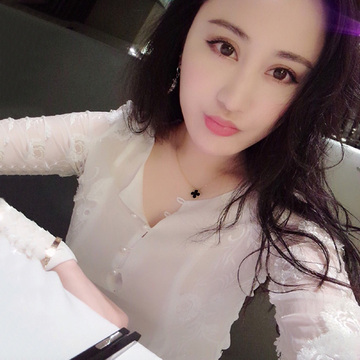刘钰懿2016春新品刺绣雪纺衫上衣白色绣花真丝衬衫女长袖气质修身