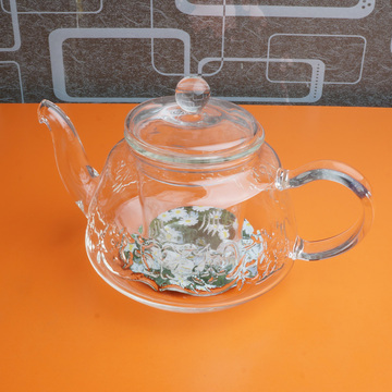 YAMA亚美YA2010Y耐热玻璃茶壶台湾生产花茶壶茶具600毫升