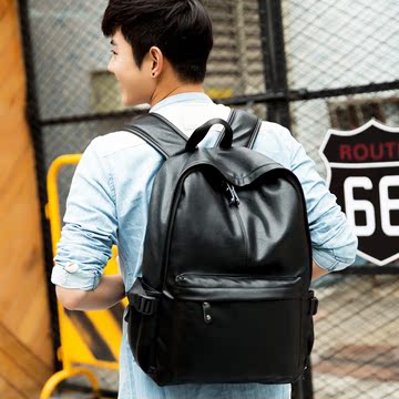 韩版2016新款双肩包男士背包大学生书包商务休闲包旅行旅游包包潮