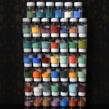 新彩颜料釉上新彩 陶瓷颜料 各种颜色 釉上彩绘 配套调色用油套装