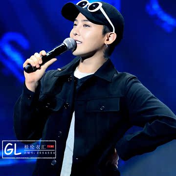 BIGBANG GD权志龙三巡演唱会同款黑色外套 短款 男女情侣翻领夹克