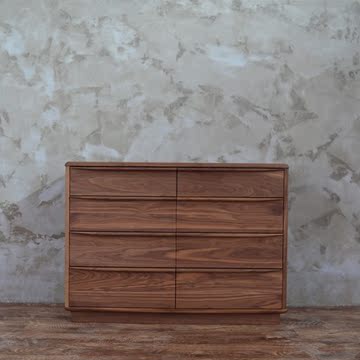北欧宜家卧室收纳柜抽屉式储物柜简约现代实木斗柜橡木五斗八斗柜
