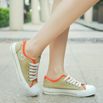 2015夏季女鞋透气平底帆布鞋女学生韩版潮鞋女鞋低帮系带板鞋布鞋