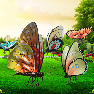 主题公园景区广场草坪插件装饰户外园林雕塑仿真动物大型蝴蝶摆件