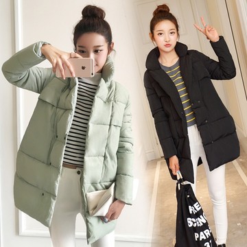 2016冬装新款韩国棉衣女中长款修身显瘦羽绒棉服大码加厚棉袄外套