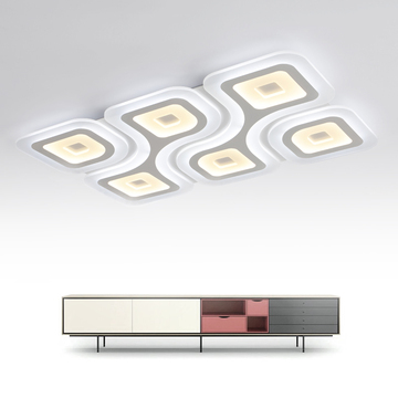超薄大气长方形正方形客厅LED吸顶灯创意异形现代简约大厅灯具