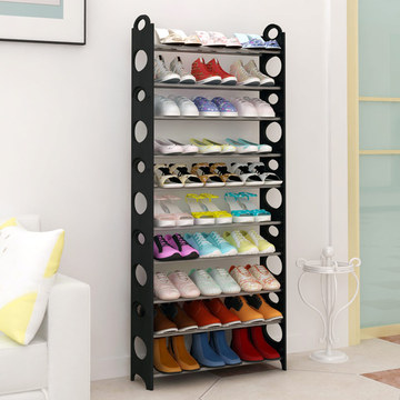 宜家多层塑料创意简易组合DIY鞋架 特价收纳鞋柜简易鞋架简单按装