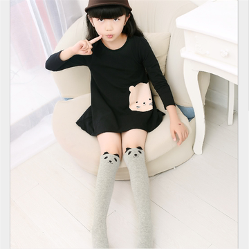 女童袜子2016新款中大童韩版宝宝中筒袜儿童纯棉高筒过膝童袜全棉