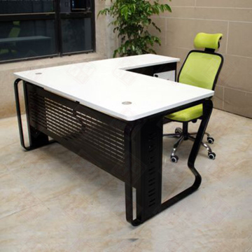 简约老板桌时尚现代创意主管桌板式电脑办公桌钢木大班台家用书桌