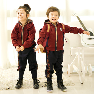 幼儿园园服订做儿童英伦套装男女童套装儿童演出服小学生校服班服