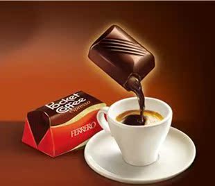 现货意大利费列罗POCKET COFFEE 特浓阿拉比卡咖啡夹心巧克力18粒