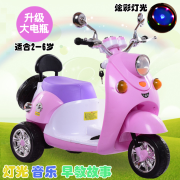 儿童电动车摩托车三轮车电瓶车 早教多功能 玩具车适合2-6岁宝宝